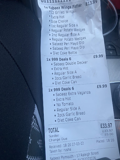 Photo of SABEEZ (Plymouth) - 17 Raleigh St, Plymouth PL1 1ET