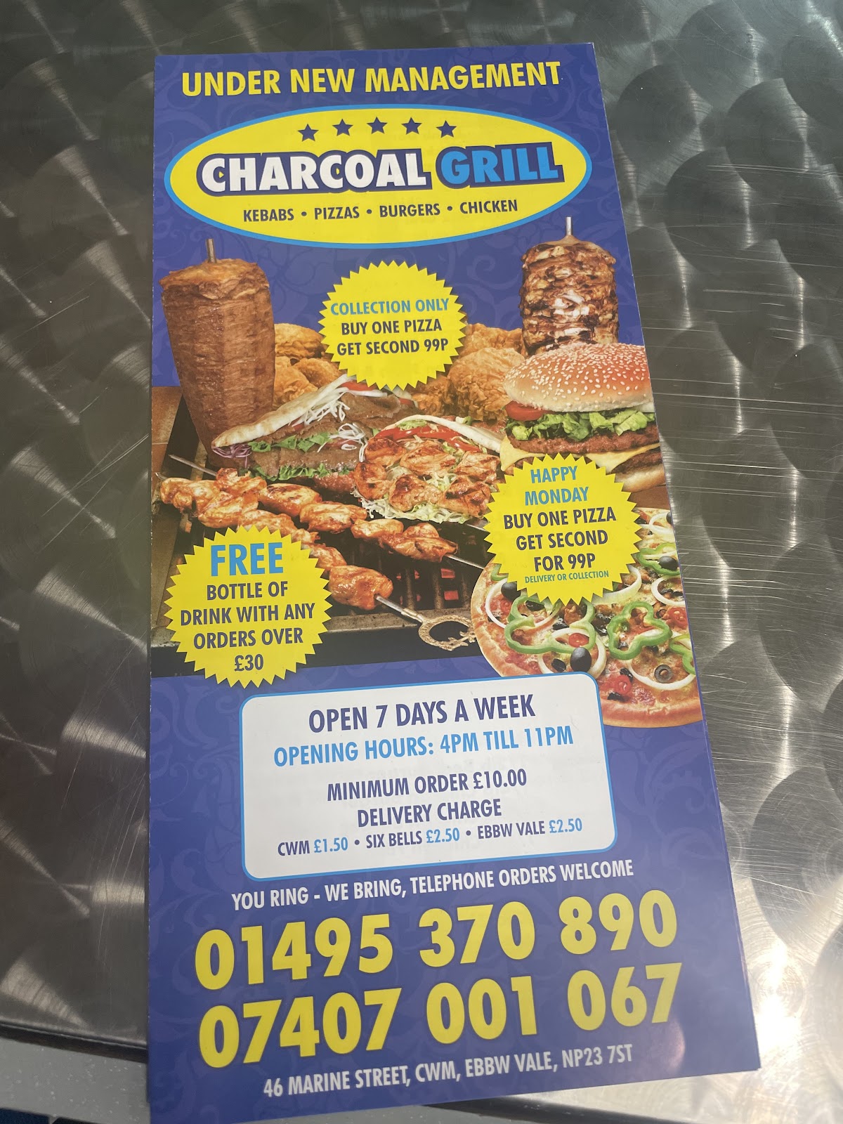 Photo of Charcoal Grill - 46 Marine St, Cwm, Ebbw Vale NP23 7ST