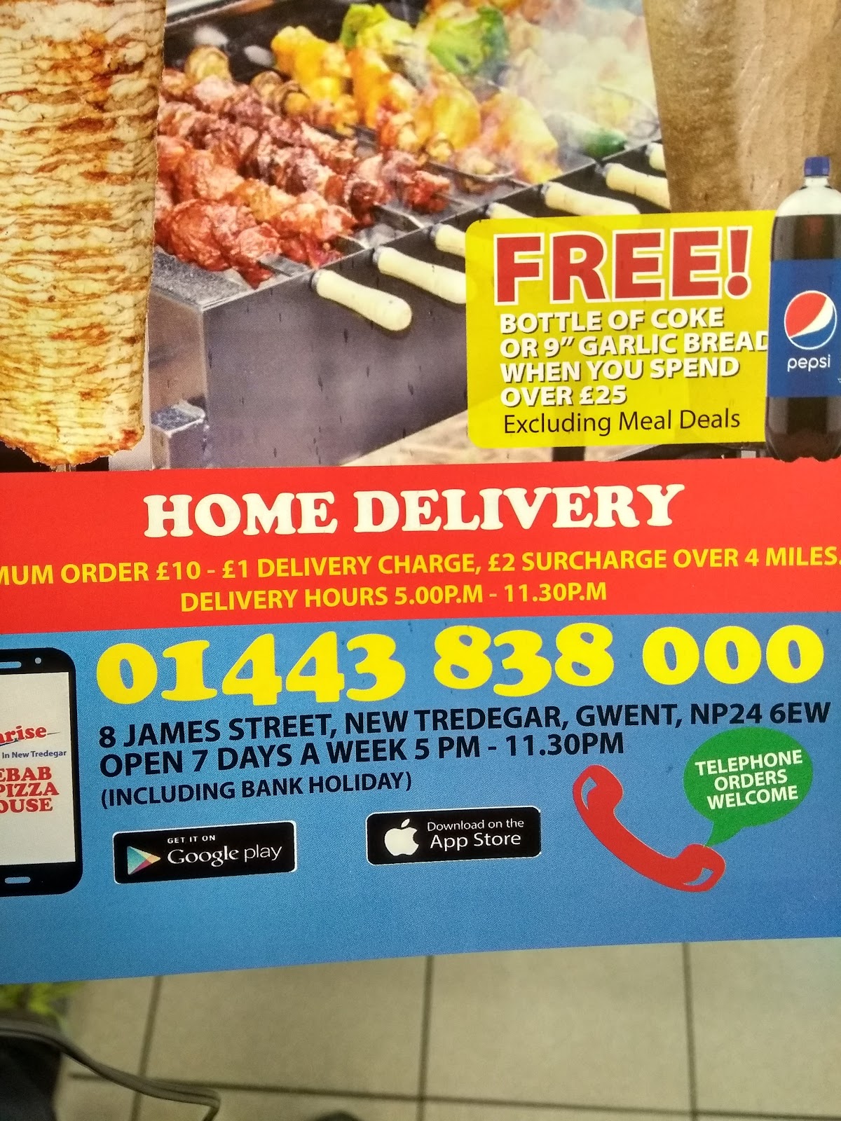 Photo of Sunrise Kebab & Pizza House - 8 James St, New Tredegar NP24 6EW