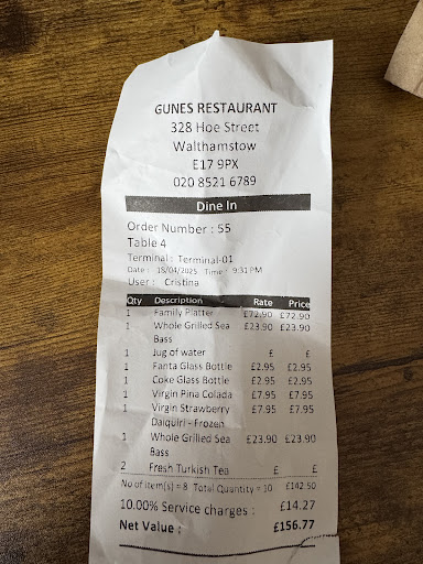 Photo of Güneş Restaurant - 328 Hoe St, London E17 9PX