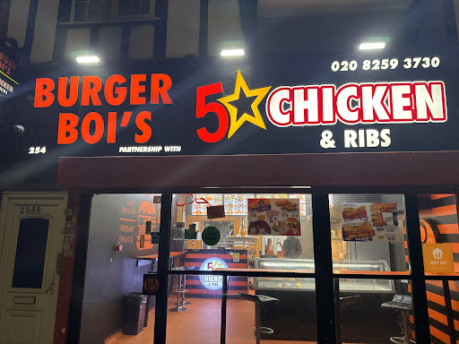 Photo of Burger Bois & 5 Star Chicken - 254 High Rd, Harrow HA3 7BB