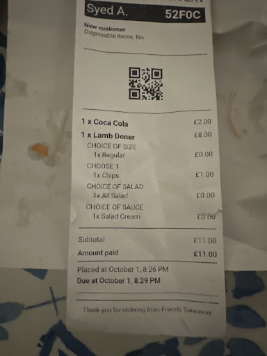 Photo of Friends Takeaway - 3 New St, Bath BA1 2AF