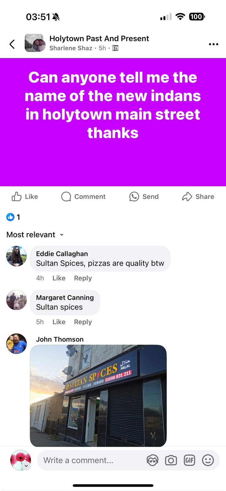 Photo of Sultan Spices - 87-89 Main St, Holytown, Motherwell ML1 4TJ