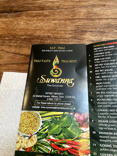 Photo of Suwanna Thai Restaurant - 44 Market Square, Witney OX28 6AL