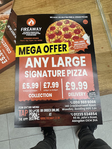 Photo of Fireaway Pizza Woodley - 148 Crockhamwell Rd, Woodley, Reading RG5 3JH