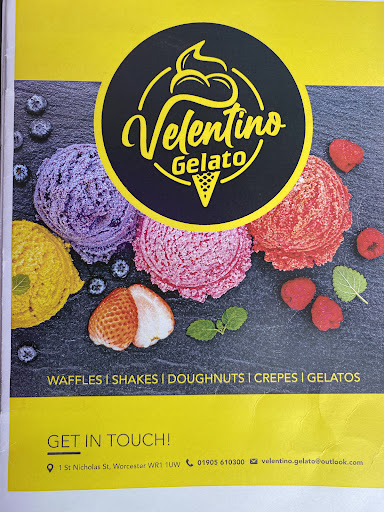 Photo of Velentino Gelato & Bollywood Bites, Dessert and Indian Food Restaurant, Worcester - 1-3 St Nicholas St, Worcester WR1 1UW