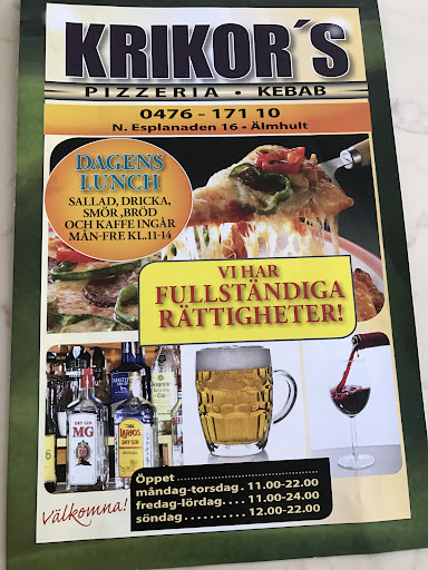 Photo of Krikor's Pizza & Kebab - Norra Esplanaden 16B, 343 30 Älmhult