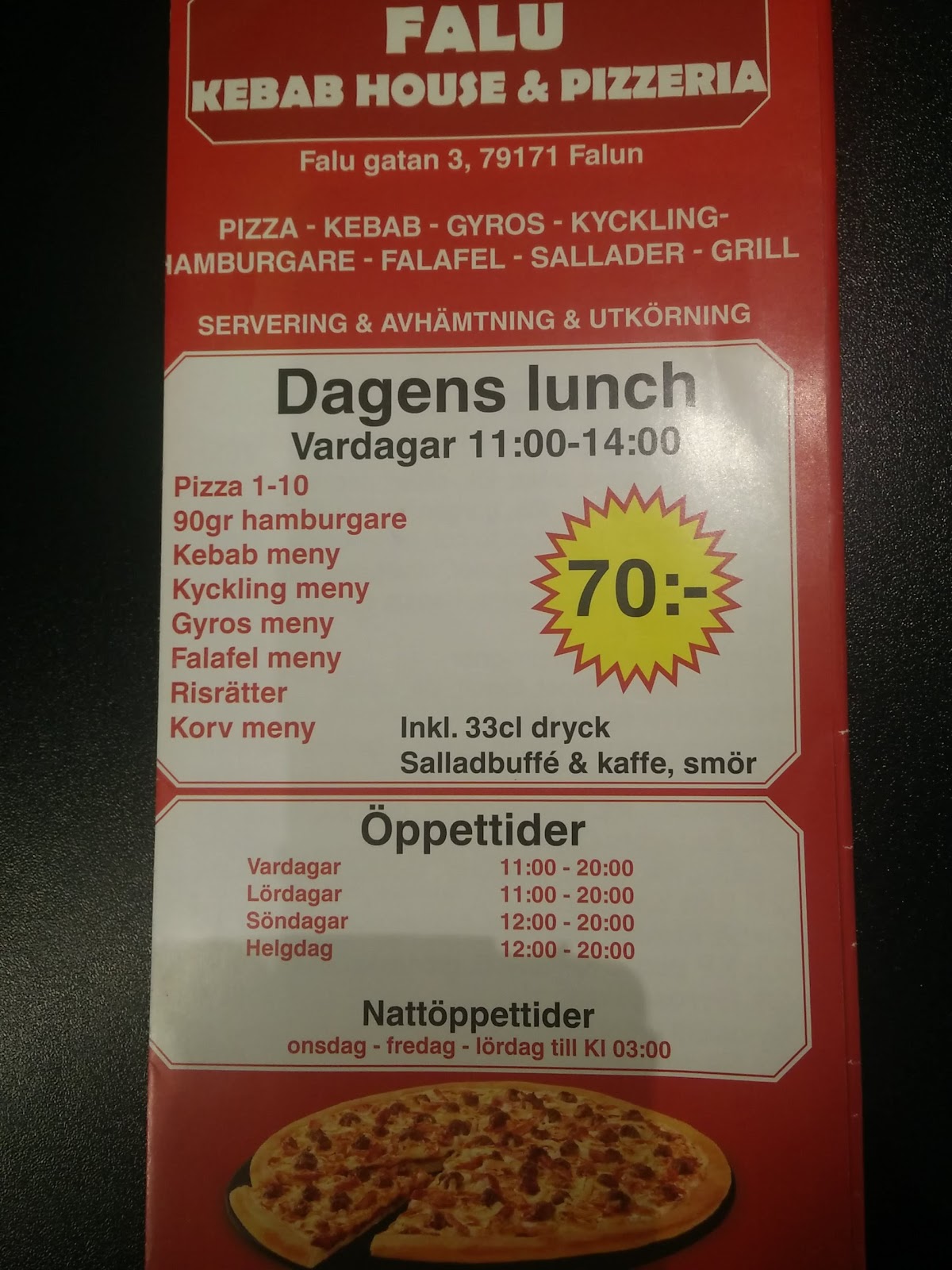 Photo of Falu kebab house - Falugatan 3, 791 71 Falun