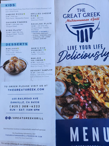 Photo of The Great Greek Mediterranean Grill - Danville, CA - 405 Railroad Ave, Danville, CA 94526