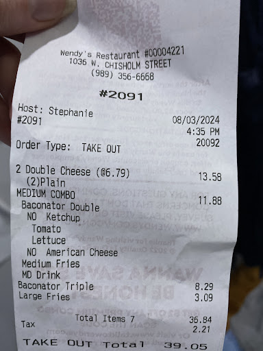 Photo of Wendy's - 1036 W Chisholm St, Alpena, MI 49707