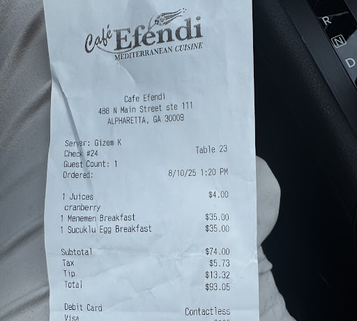 Photo of Cafe Efendi Mediterranean Restaurant - 488 N Main St, Alpharetta, GA 30009