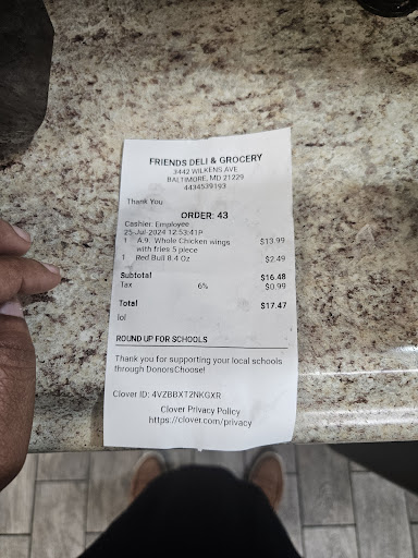 Photo of Friends Deli & Grocery - 3442 Wilkens Ave, Baltimore, MD 21229