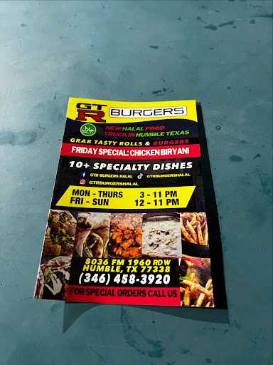 Photo of GTR Burgers Halal - 8036 Farm to Market 1960 Bypass Rd W, Humble, TX 77338