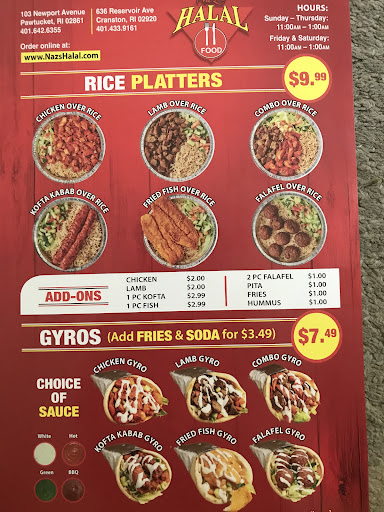 Photo of Naz's Halal Food - Pawtucket - 103 Newport Ave Suite 2, Pawtucket, RI 02861