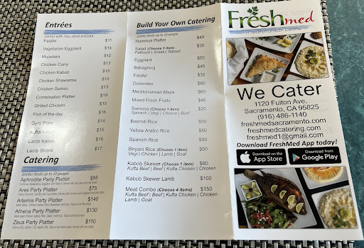 Photo of Freshmedi Mediterranean & Afghan Cuisine - 1120 Fulton Ave Suit I, Sacramento, CA 95825