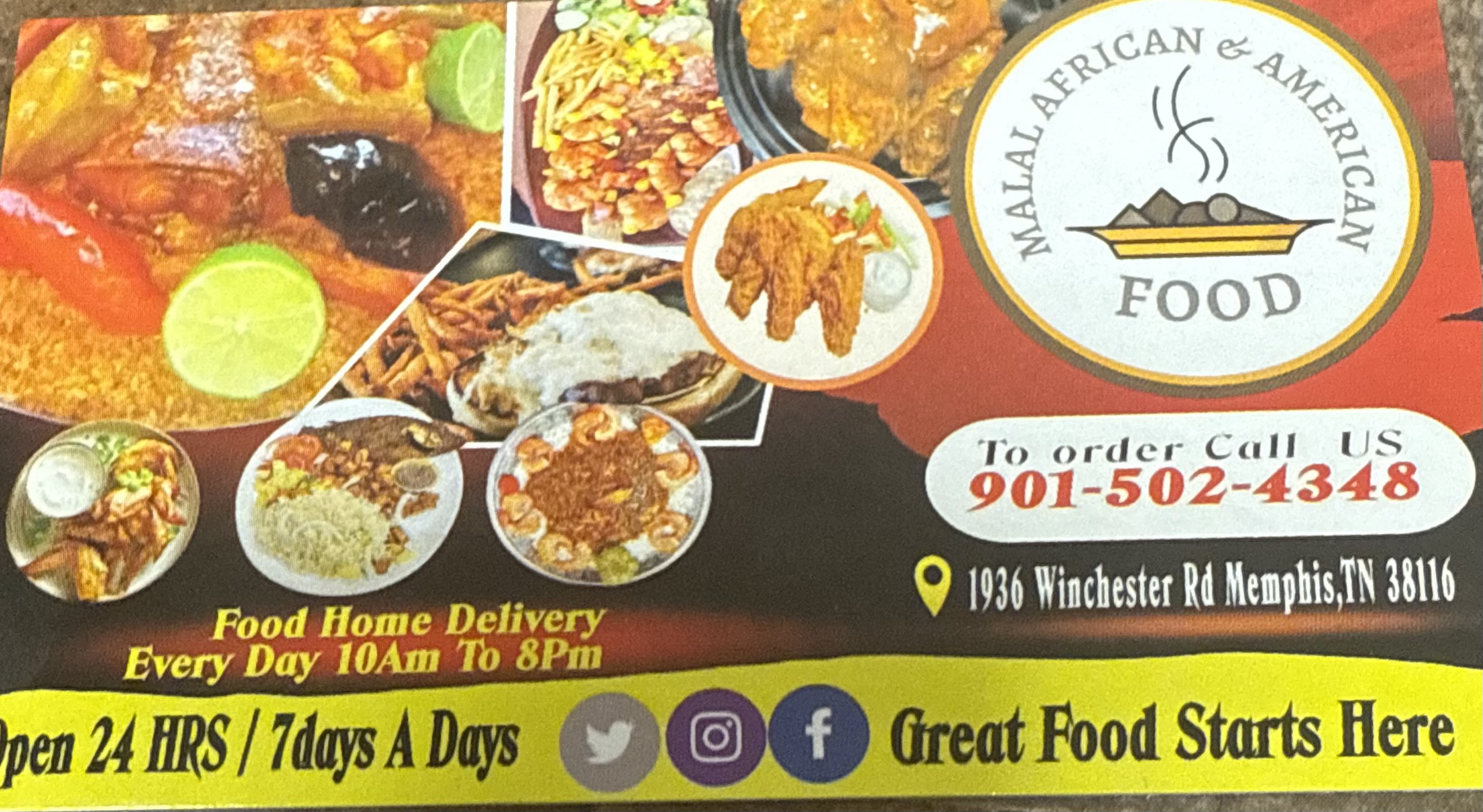 Photo of Malal African & American food - 1886 Winchester Rd, Memphis, TN 38116