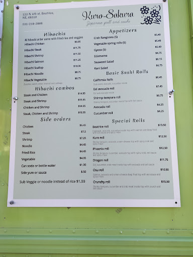 Photo of Kuro-Sakura Hibachi and Sushi - 123 N 4th St, Beatrice, NE 68310