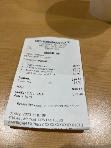 Photo of Mediterranean Plate - 10300 Forest Hill Blvd FC 103, Wellington, FL 33414