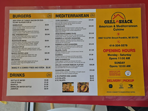 Photo of Grill Shack Mediterranean & American Cuisine الكوخ العربي - 6967 S 27th St, Franklin, WI 53132