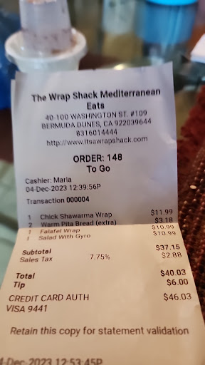 Photo of The Wrap Shack - 40100 Washington St STE 109, Bermuda Dunes, CA 92203