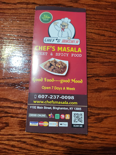 Photo of Chefs Masala - Halal Indian Restaurant - 192 Main St, Binghamton, NY 13905