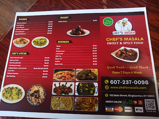 Photo of Chefs Masala - Halal Indian Restaurant - 192 Main St, Binghamton, NY 13905