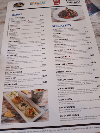 Photo of Acropolis Greek Taverna - Riverview - 6108 Winthrop Town Centre Ave, Riverview, FL 33578