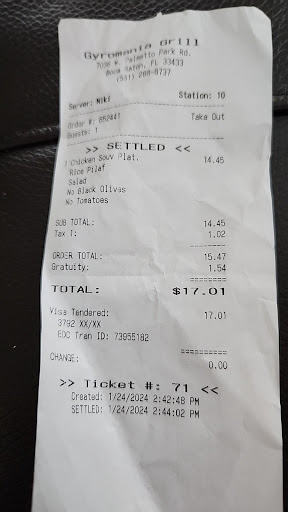 Photo of Gyromania Grill - 7036 W Palmetto Park Rd #54, Boca Raton, FL 33433