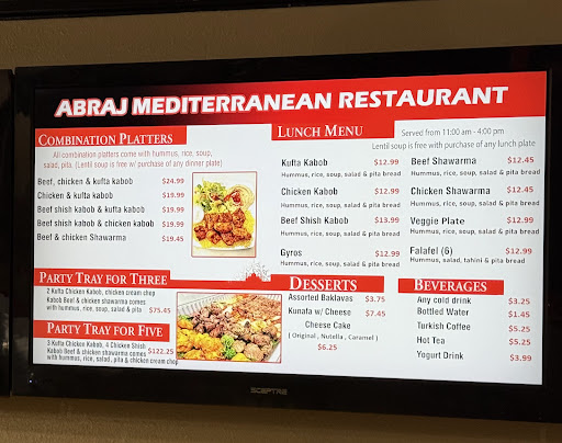 Photo of Abraj Mediterranean Restaurant - 6475 El Cajon Blvd, San Diego, CA 92115