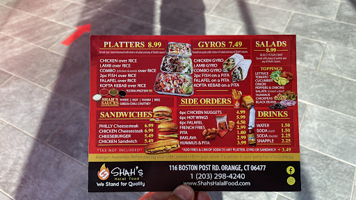 Photo of Shah's Halal Food Orange - 116 Boston Post Rd, Orange, CT 06477