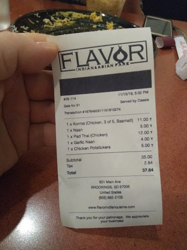 Photo of Flavor Indian & Asian Fare - 501 Main Ave, Brookings, SD 57006