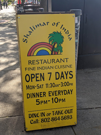 Photo of Shalimar of India - 16 N Winooski Ave, Burlington, VT 05401