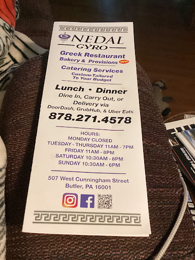 Photo of Nedal Gyro Greek Restaurant - 507 W Cunningham St, Butler, PA 16001