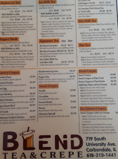 Photo of Blend Tea and Crepe Lounge - Top of underground public house, 719 S University Ave, Carbondale, IL 62901