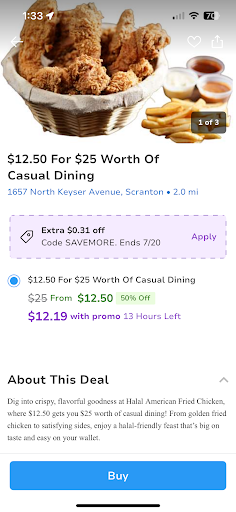 Photo of Halal American Fried Chicken - 1657 N Keyser Ave, Scranton, PA 18508