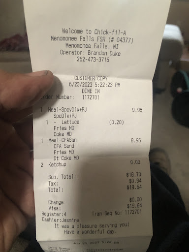 Photo of Chick-fil-A - W185 N9590, Bancroft Dr, Menomonee Falls, WI 53051