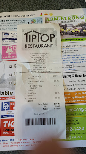 Photo of Tip Top Restaurant - 1420 Richmond Rd, Charlottesville, VA 22911