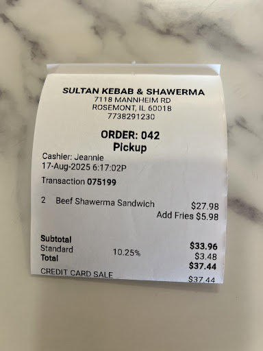 Photo of Sultan Kebab & Shawerma - 7118 Mannheim Rd, Rosemont, IL 60018