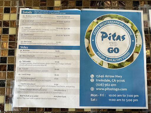 Photo of Pitas To Go - 15646 Arrow Hwy, Irwindale, CA 91706