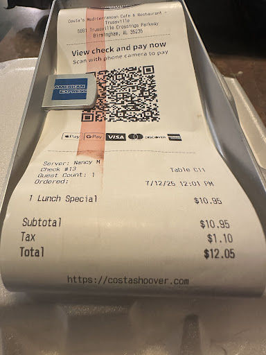 Photo of Costa's Mediterranean Cafe & Restaurant - 5891 Trussville Crossings Pkwy, Birmingham, AL 35235