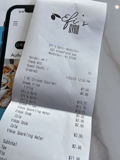 Photo of Efi's Gyro - 521 Bloomfield Ave, Montclair, NJ 07042