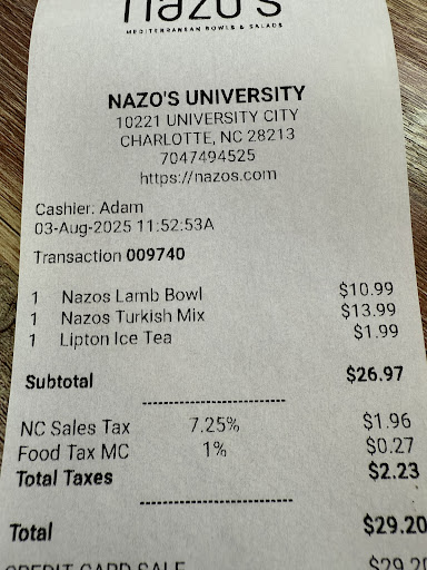 Photo of Nazo's Wrapway - 10221 University City Blvd, Charlotte, NC 28213