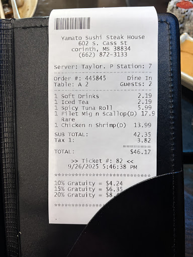 Photo of Yamato Steak House Of Japan - 602 S Cass St, Corinth, MS 38834