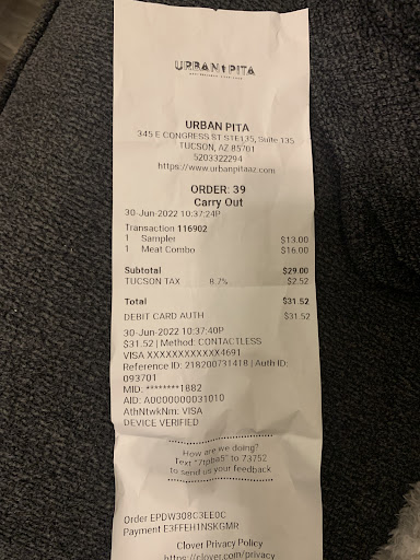 Photo of Urban Pita - 345 E Congress St #135, Tucson, AZ 85701