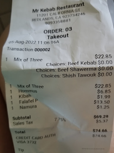 Photo of Mr. Kebab - 11201 California St # A, Redlands, CA 92373