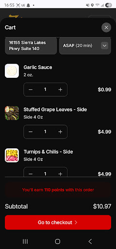 Photo of Zaky Mediterranean Grill - 16155 Sierra Lakes Pkwy Ste 140, Fontana, CA 92336