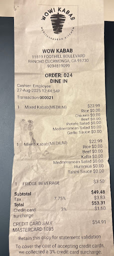 Photo of WOW KABAB - 11819 Foothill Blvd ste e, Rancho Cucamonga, CA 91730