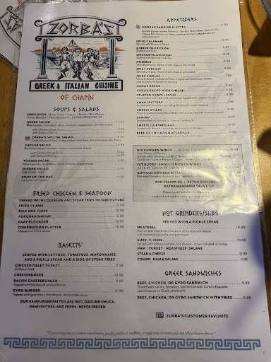 Photo of Zorba's Restaurant & Sports Bar - 1260 Chapin Rd, Chapin, SC 29036