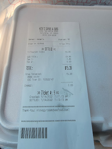 Photo of Nick's Gyros & Subs - 7355 Two Notch Rd, Columbia, SC 29223