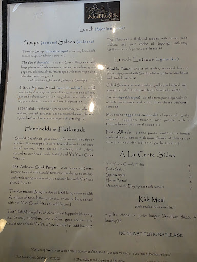 Photo of Ambrosia Taverna - 1734 Main St, Columbia, SC 29201